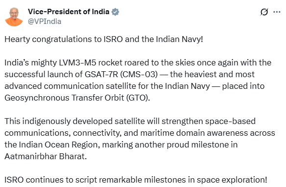 Vice President's tweet